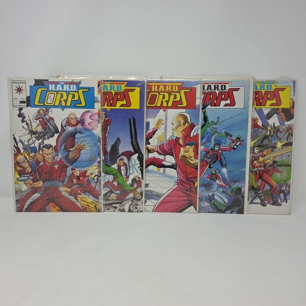 5 HARD Corps VALIANT comic books #1-5 NM